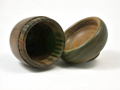 LV-2224 Ancient Kauri & Verawood Acorn Jewelry Box, Pill Box, Trinket Box-SCREW CAP