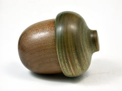 LV-2224 Ancient Kauri & Verawood Acorn Jewelry Box, Pill Box, Trinket Box-SCREW CAP