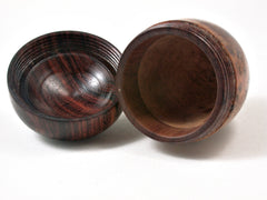 LV-2229 Maidou Burl & Cocobolo Acorn Jewelry Box, Pill Box, Trinket Box-SCREW CAP
