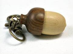 LV-2197 Acorn Pendant Box, Charm, Pill Holder from Boxwood & Lignum Vitae-SCREW CAP