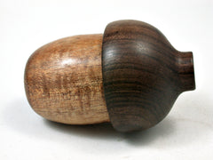 LV-2259 Curly Koa with Kou Acorn Jewelry, Ring Box, Pill Box, Trinket Box-SCREW CAP