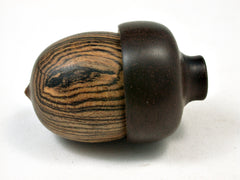 LV-2260 Bocote & Maga Acorn Jewelry, Ring Box, Pill Box, Trinket Box-SCREW CAP