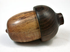 LV-2259 Curly Koa with Kou Acorn Jewelry, Ring Box, Pill Box, Trinket Box-SCREW CAP