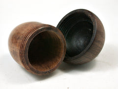 LV-2259 Curly Koa with Kou Acorn Jewelry, Ring Box, Pill Box, Trinket Box-SCREW CAP