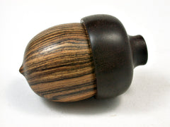LV-2260 Bocote & Maga Acorn Jewelry, Ring Box, Pill Box, Trinket Box-SCREW CAP
