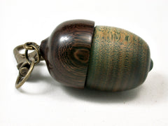 LV-2214 Verawood & Partridgewood Acorn Pendant Box, Charm, Pill Holder-SCREW CAP