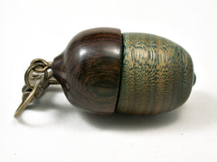LV-2214 Verawood & Partridgewood Acorn Pendant Box, Charm, Pill Holder-SCREW CAP