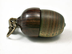 LV-2214 Verawood & Partridgewood Acorn Pendant Box, Charm, Pill Holder-SCREW CAP