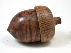 LV-2228 Wooden Acorn Pill Box, Jewelry/Engagement Ring Box from Redwood Burl & Oak-FITTED CAP