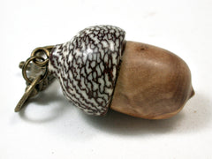 LV-2289 Olive Burl & Betelnut Acorn Pendant Box, Charm, Pill Holder-SCREW CAP