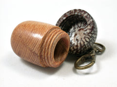LV-2286 Bristlecone Pine & Betelnut Acorn Pendant Box, Charm, Pill Holder-SCREW CAP