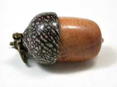 LV-2286 Bristlecone Pine & Betelnut Acorn Pendant Box, Charm, Pill Holder-SCREW CAP