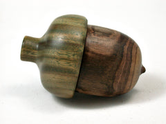LV-2269 Redbud & Verawood Acorn Jewelry, Ring Box, Pill Box, Trinket Box-SCREW CAP
