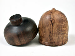 LV-2299 Olive Burl & Kou Acorn Jewelry, Ring Box, Pill Box, Trinket Box-SCREW CAP