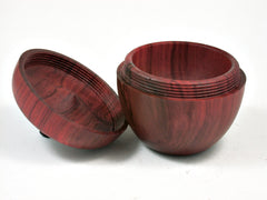 LV-2324 Redheart Wooden Apple Threaded Box-SCREW CAP