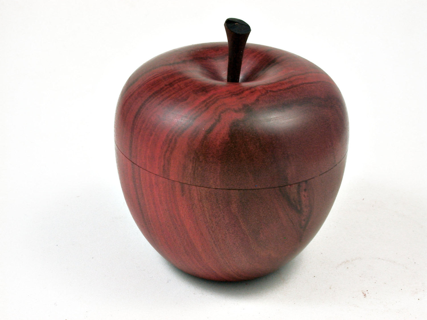 LV-2324 Redheart Wooden Apple Threaded Box-SCREW CAP