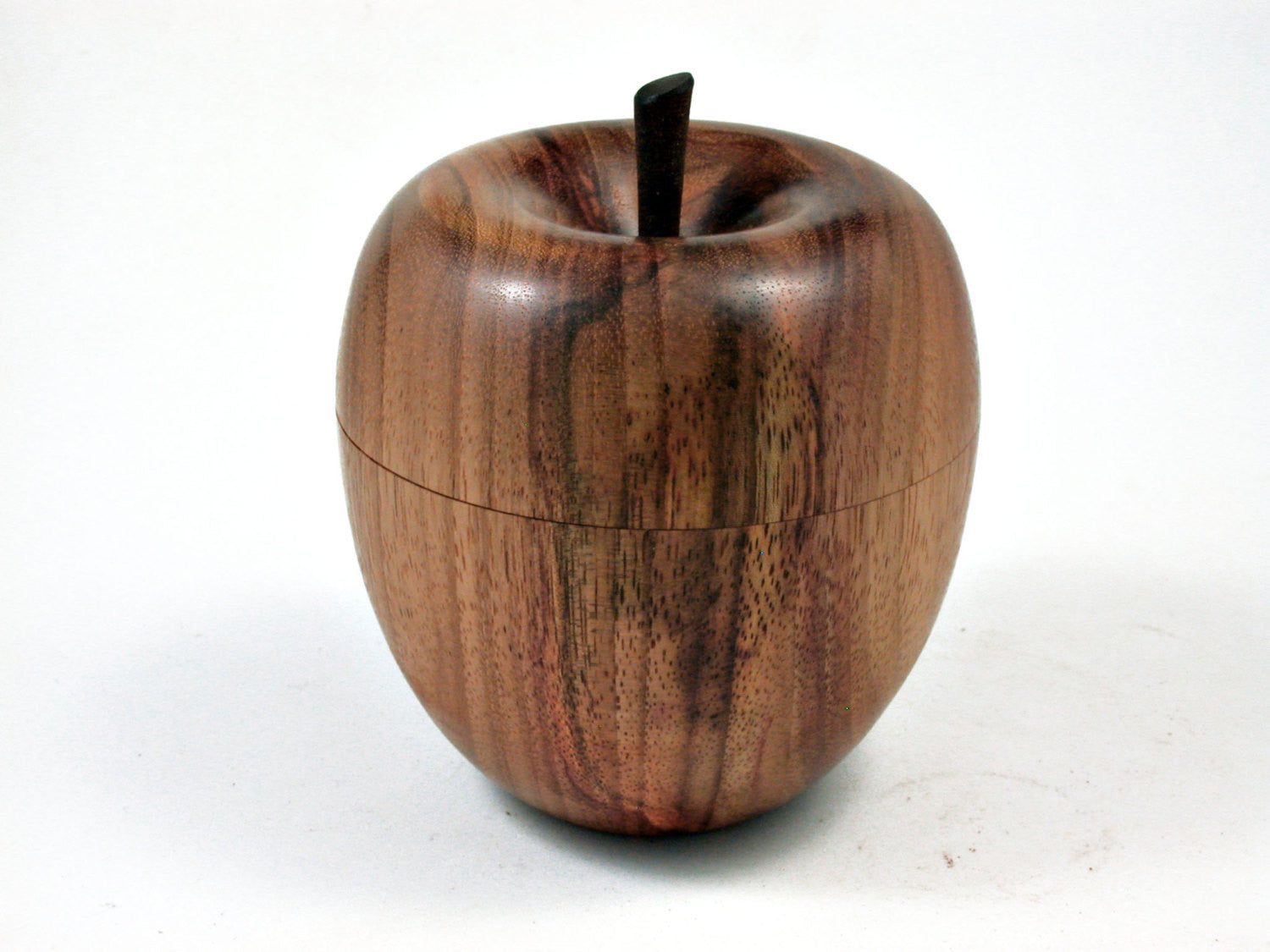 LV-2326 Canarywood Apple Threaded Box, Jewelry, Trinket Box-SCREW CAP
