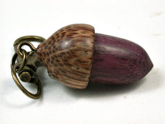 LV-2339 Acorn Pendant Box, Charm, Pill Holder from Purpleheart & Hala-SCREW CAP