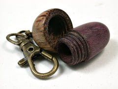 LV-2339 Acorn Pendant Box, Charm, Pill Holder from Purpleheart & Hala-SCREW CAP