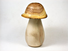 LV-2333 Holly & Japanese Pagoda Tree Wooden Mushroom Threaded Box, Jewelry Box-SCREW CAP