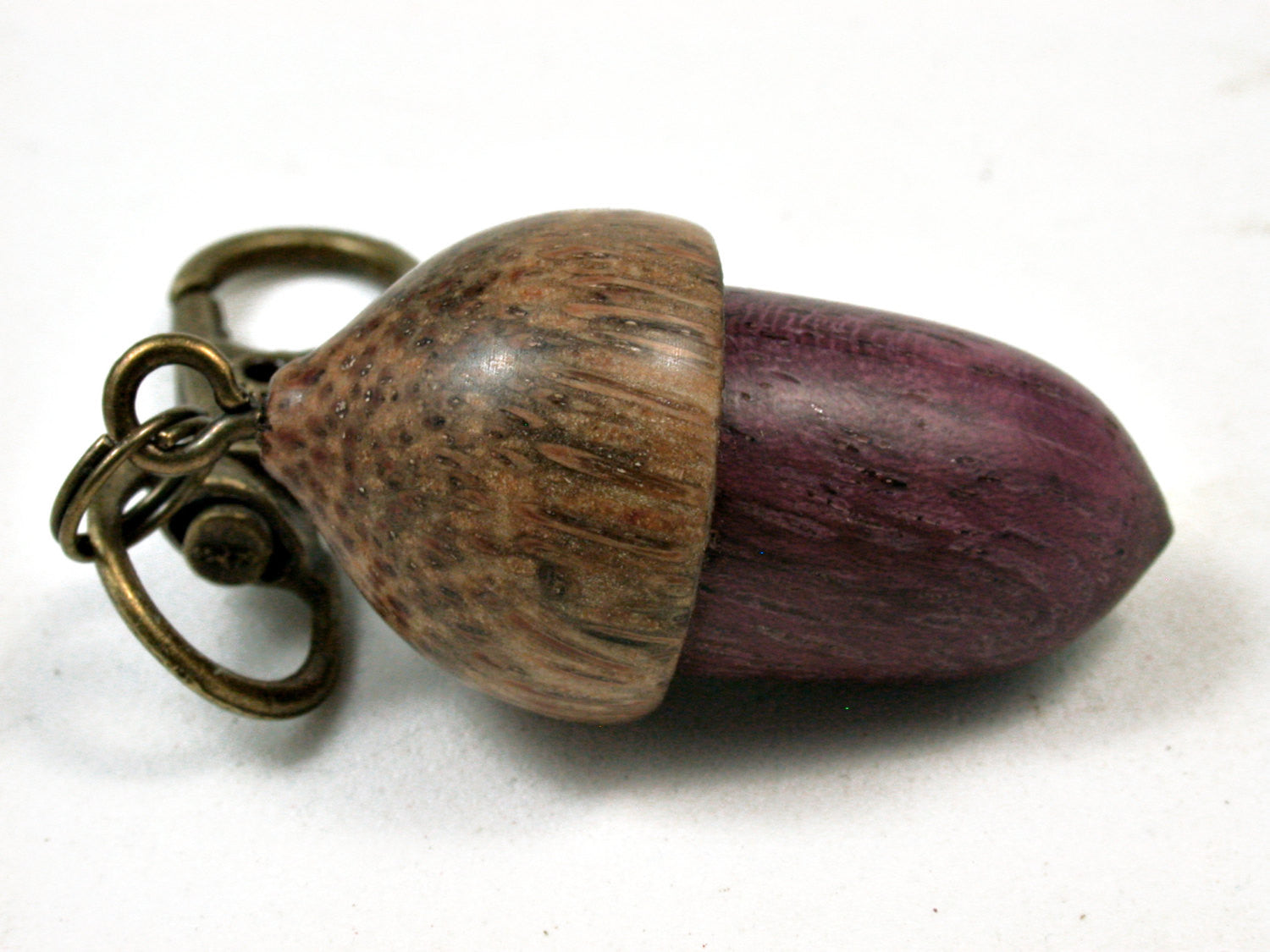 LV-2339 Acorn Pendant Box, Charm, Pill Holder from Purpleheart & Hala-SCREW CAP