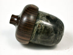 LV-2344 Buckeye Burl & Kou Acorn Trinket Box, Jewelry Box-SCREW CAP