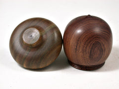 LV-2373 Chechen & Verawood Acorn Trinket Box, Jewelry Box-SCREW CAP