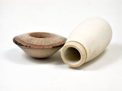 LV-2374 Threaded Wooden Mushroom Box from Holly & California Live Oak