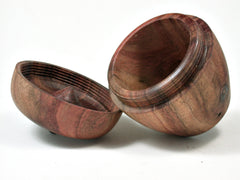 LV-2361 Carob & Ebony Stem Wooden Apple Threaded Box-SCREW CAP