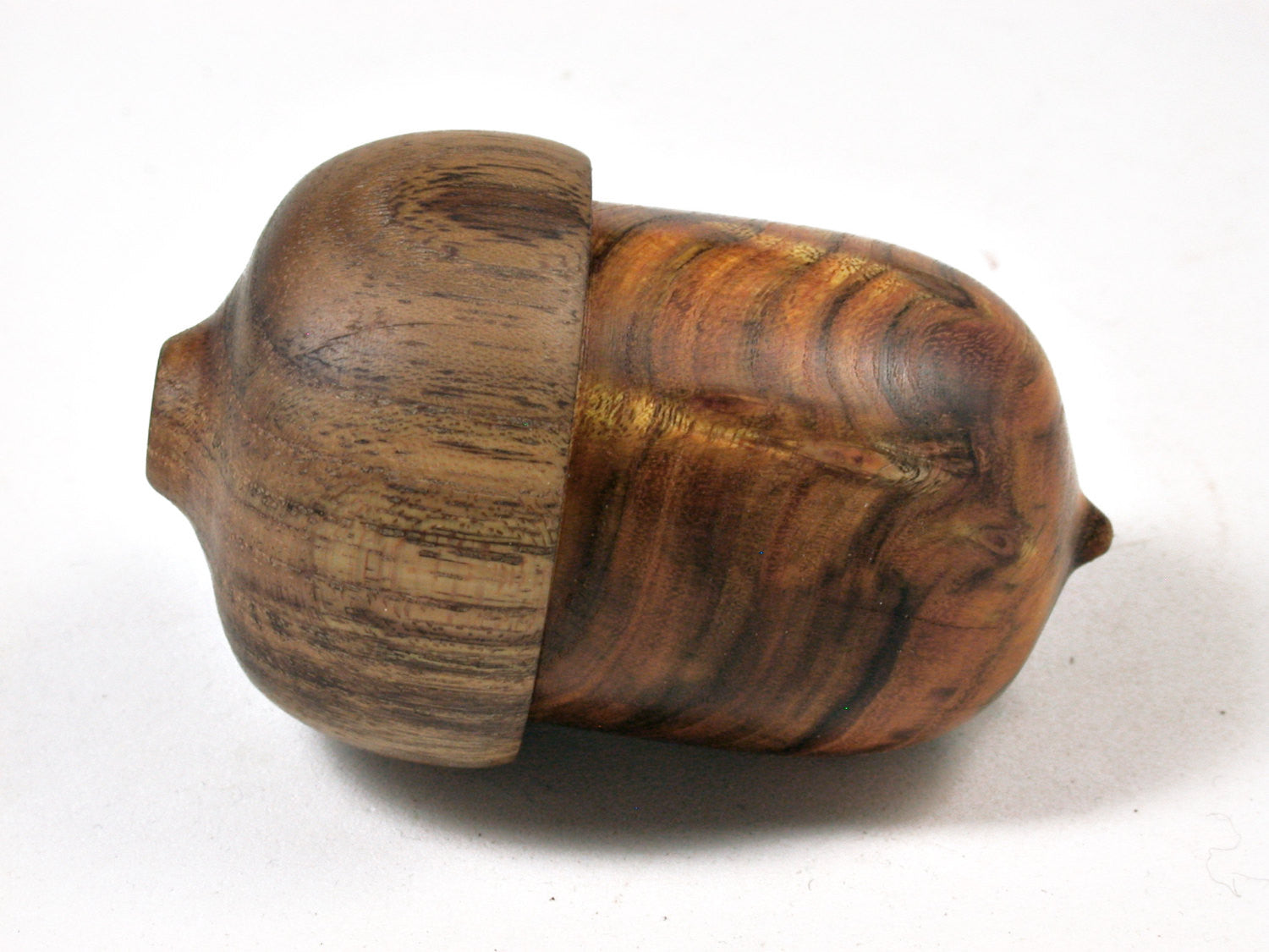 LV-2365 Chittum & Black Locust Acorn Trinket Box, Jewelry Box-SCREW CAP