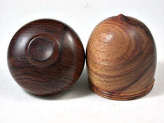 LV-2372 Canarywood & Chechen Acorn Trinket Box, Jewelry Box-SCREW CAP