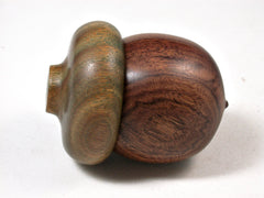 LV-2373 Chechen & Verawood Acorn Trinket Box, Jewelry Box-SCREW CAP