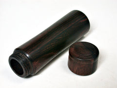 LV-2124 Mun Ebony Pill Box, Toothpick Holder, Needle Case-SCREW CAP