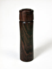 LV-2124 Mun Ebony Pill Box, Toothpick Holder, Needle Case-SCREW CAP