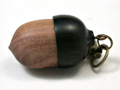 LV-2285 Acorn Pendant Box, Charm, Pill Holder from Sandalwood & Ebony-SCREW CAP