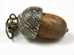 LV-2304 Acorn Pendant Box, Charm, Pill Holder from Nagusta Burl & Betelnut-SCREW CAP
