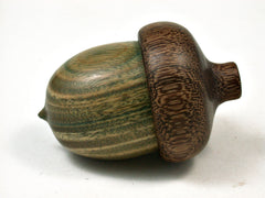LV-2320 Verawood & Brownheart Acorn Jewelry Box, Pill Box, Trinket Box-SCREW CAP