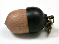 LV-2285 Acorn Pendant Box, Charm, Pill Holder from Sandalwood & Ebony-SCREW CAP