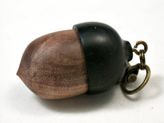 LV-2285 Acorn Pendant Box, Charm, Pill Holder from Sandalwood & Ebony-SCREW CAP