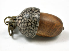 LV-2304 Acorn Pendant Box, Charm, Pill Holder from Nagusta Burl & Betelnut-SCREW CAP