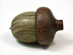 LV-2320 Verawood & Brownheart Acorn Jewelry Box, Pill Box, Trinket Box-SCREW CAP