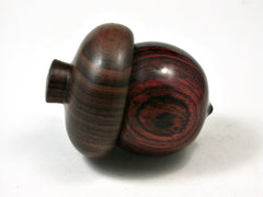 LV-2381 Cocobolo Rosewood & Kou Acorn Jewelry Box, Pill Box, Trinket Box-SCREW CAP