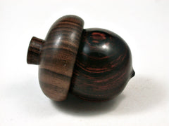 LV-2381 Cocobolo Rosewood & Kou Acorn Jewelry Box, Pill Box, Trinket Box-SCREW CAP