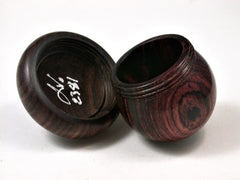 LV-2381 Cocobolo Rosewood & Kou Acorn Jewelry Box, Pill Box, Trinket Box-SCREW CAP