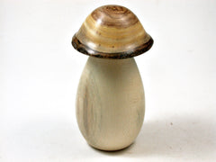 LV-2395 Holly & Japanese Pagoda Tree Wooden Mushroom Threaded Box, Jewelry Box-SCREW CAP