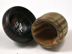LV-2403 Verawood & Mun Ebony Acorn Jewelry Box, Pill Box, Trinket Box-SCREW CAP