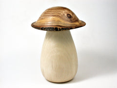 LV-2393 Holly & Japanese Pagoda Tree Wooden Mushroom Threaded Box, Urn-SCREW CAP