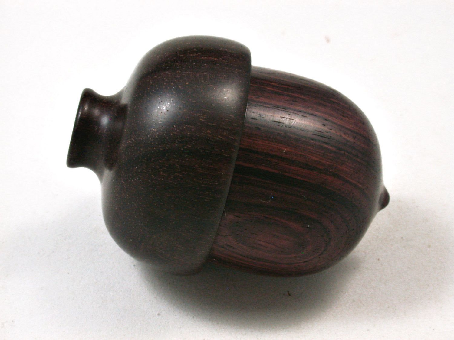 LV-2408 Camatillo & Katalox Acorn Jewelry Box, Pill Box, Trinket Box-SCREW CAP