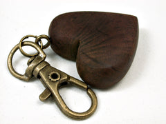 LV-2451 California Manzanita Burl Wooden Heart Charm, Keychain, Wedding, Anniversary Gift-Hand Made