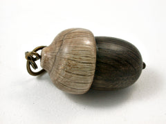 LV-2409 English Bog Oak & Live Oak Acorn Pendant Box, Bag Charm, Keychain-SCREW CAP